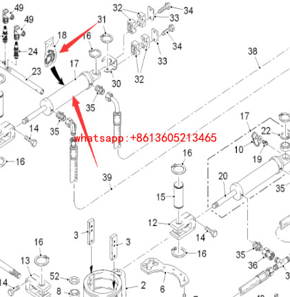 铣刨机转向油缸35475